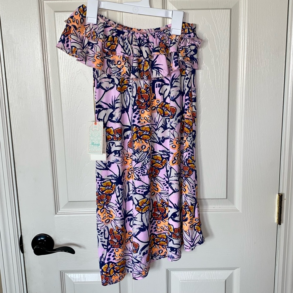 Maaji Pink Floral One Shoulder Dress -NEW🌸